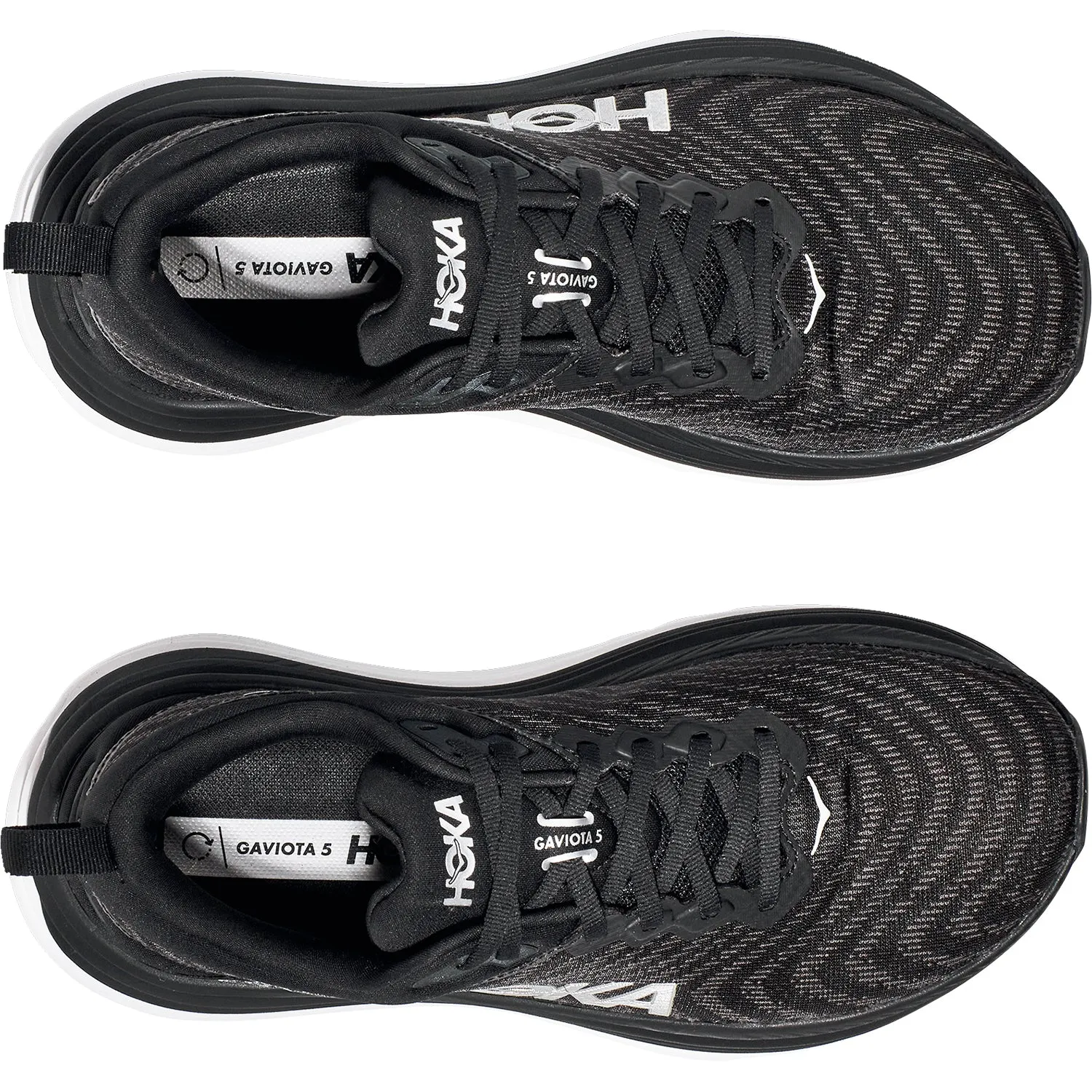 Men's Hoka Gaviota 5 Black/White Mesh