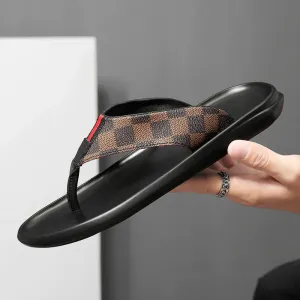 Men's Leather Lightweight Slippers