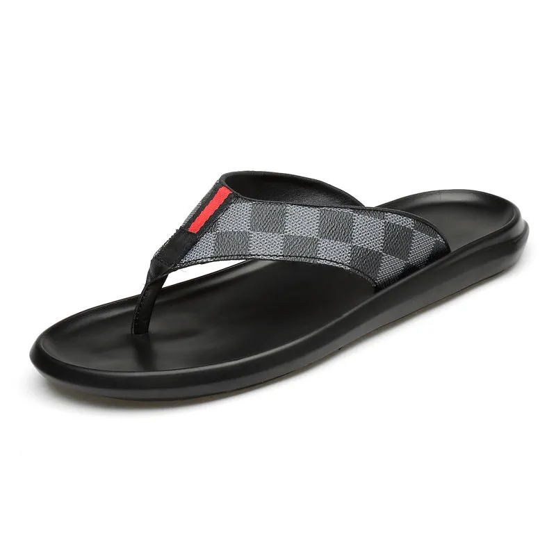 Men's Leather Lightweight Slippers