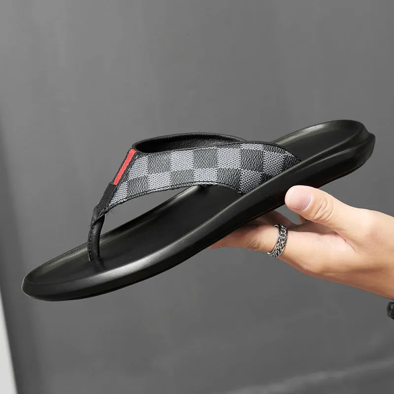 Men's Leather Lightweight Slippers