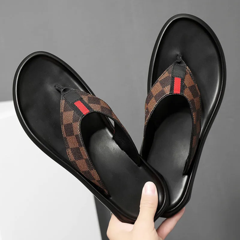 Men's Leather Lightweight Slippers