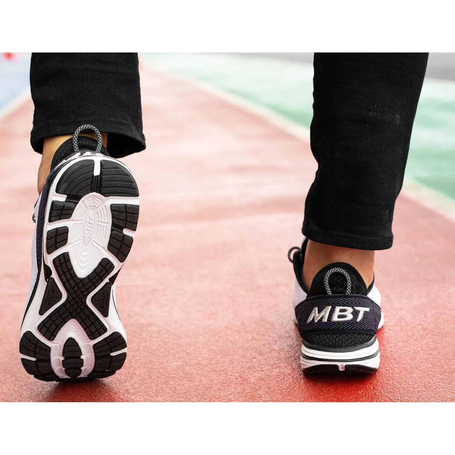 Men's MBT Gadi Black/White Mesh