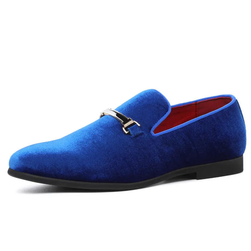 Men's Suede Shoes Casual Small PU Leather Shoes Business Casual Dress Shoes