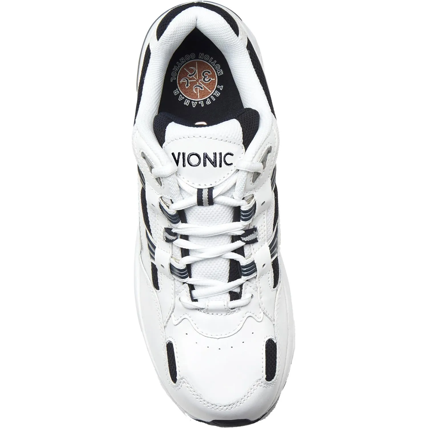 Men's Vionic Walker White/Navy Leather