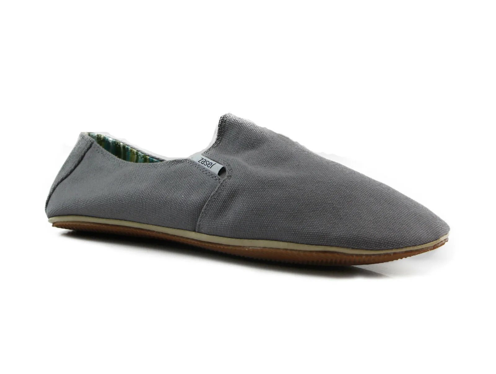 Mens Zasel Cotton Canvas Shoes Grey