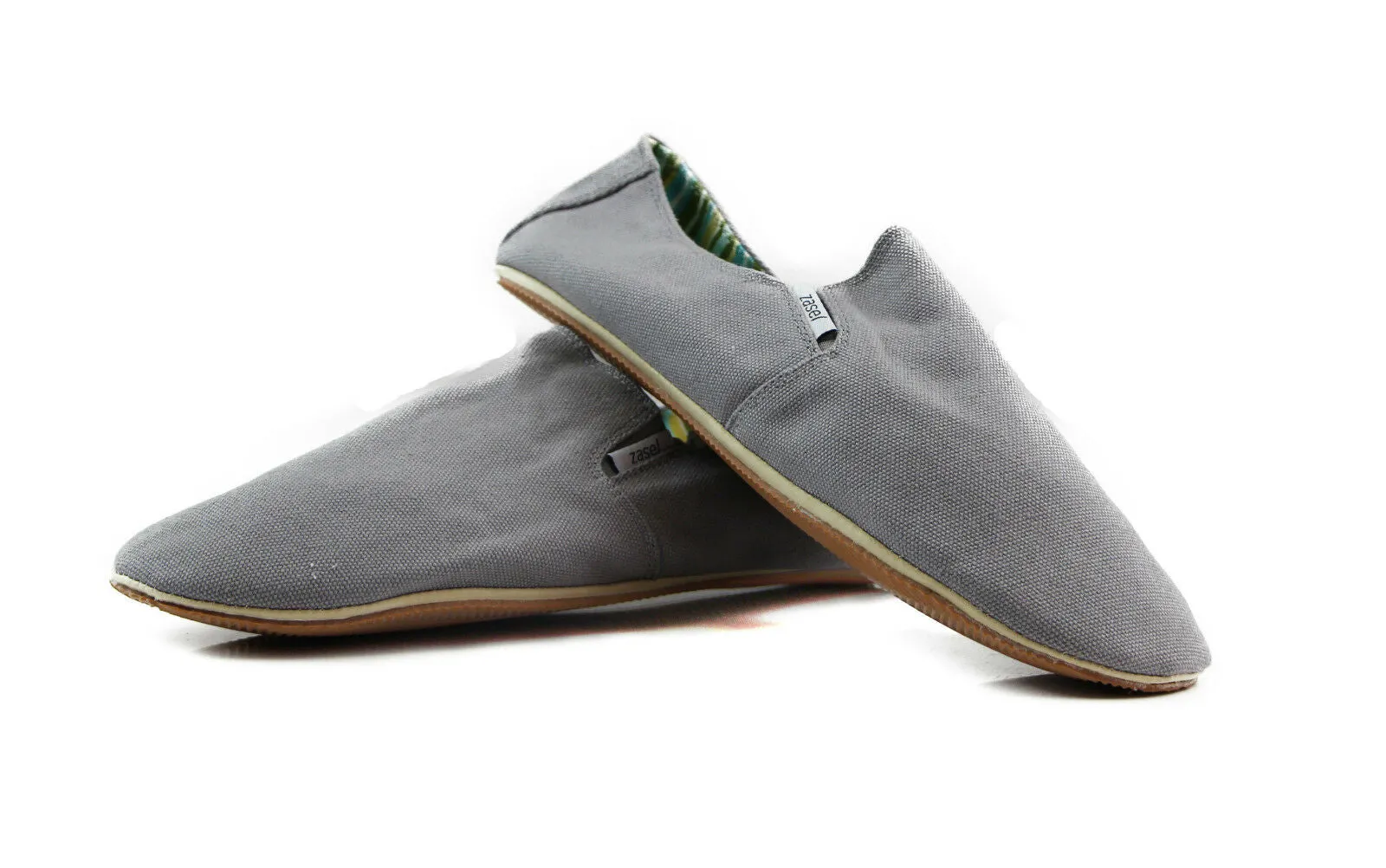 Mens Zasel Cotton Canvas Shoes Grey