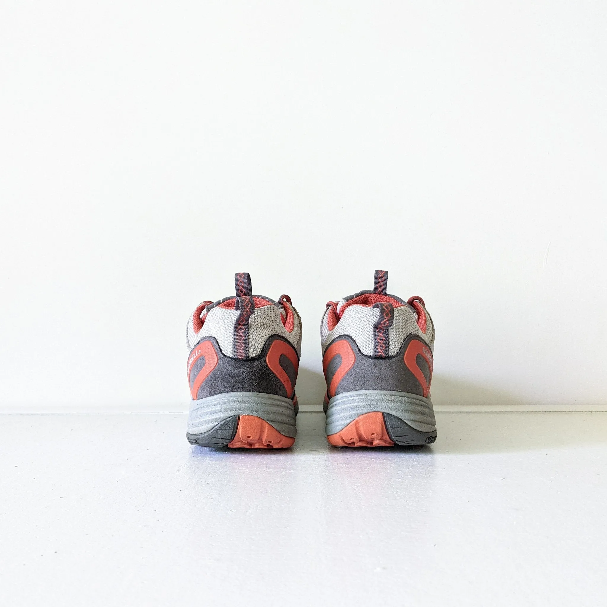 Merrell "Avian Light Ventilator" Vibram Athletic Shoe in Light Grey and Orange