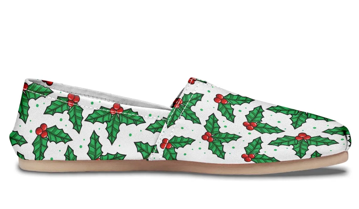Mistletoe Pattern Casual Shoes