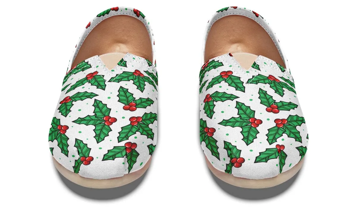 Mistletoe Pattern Casual Shoes