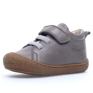 Naturino Girl's & Boy's Pichai Nappa Spazz. Sneakers - Dark Grey