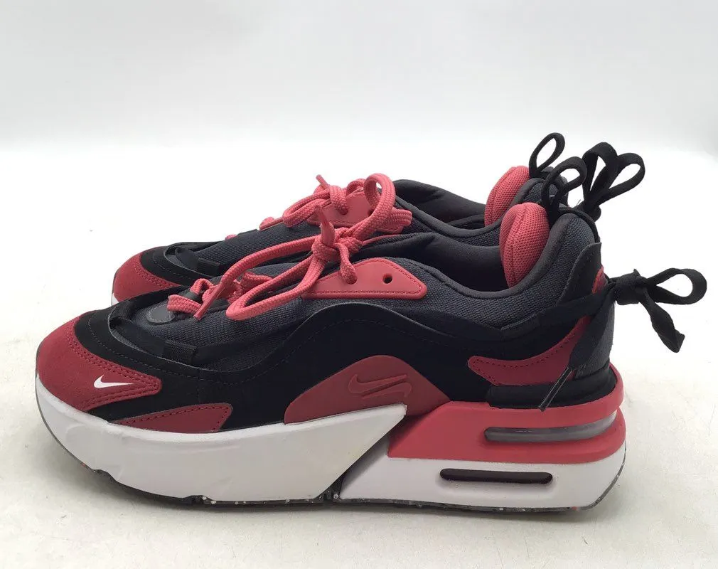 Nike Women's Air Max Furyosa DH0531-001 Red Black Running Shoes - Size 7.5