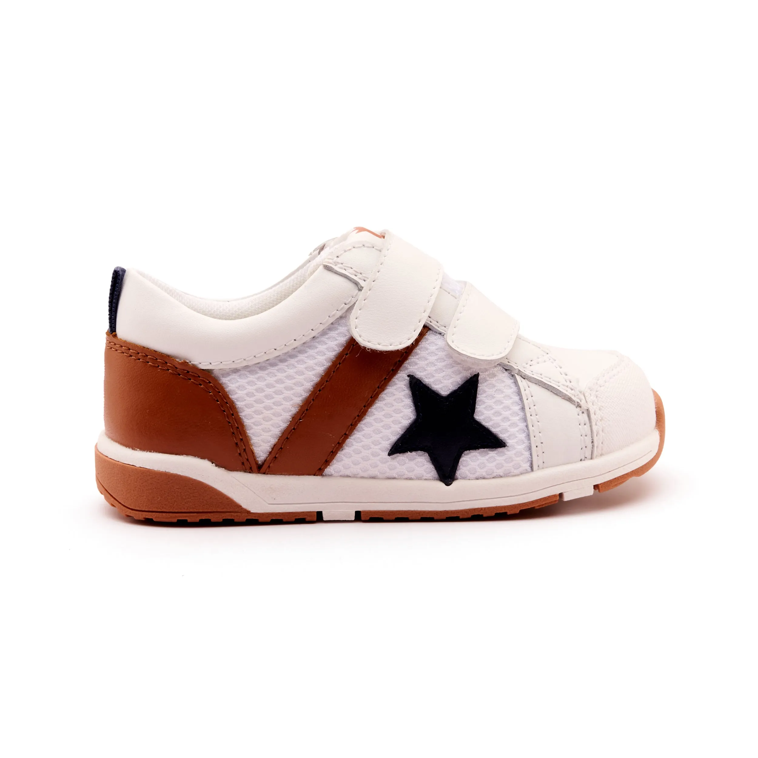 Old Soles Boy's 2111 Fresh Tracks Casual Shoes - Snow / Tan / Navy / White Gum Sole