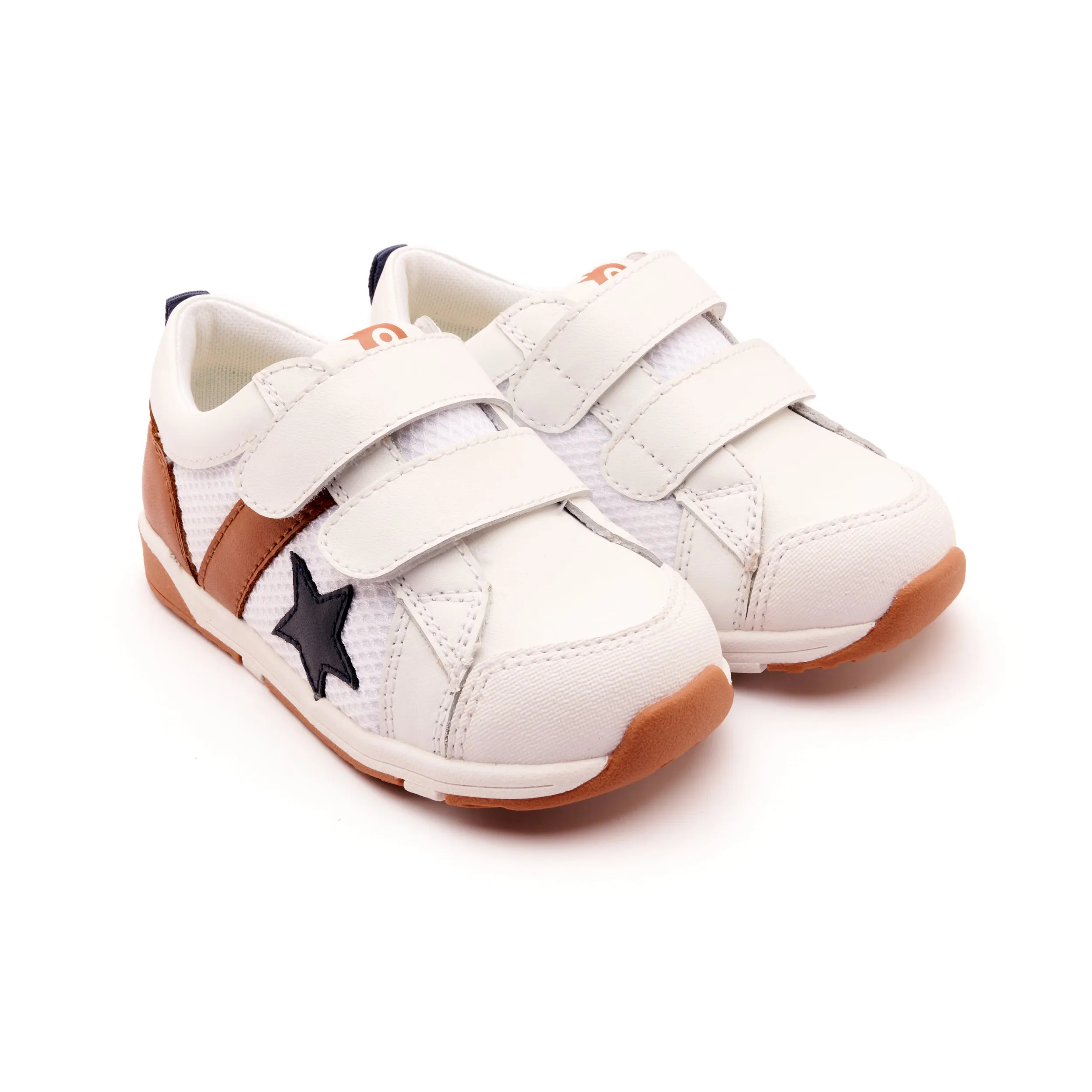 Old Soles Boy's 2111 Fresh Tracks Casual Shoes - Snow / Tan / Navy / White Gum Sole