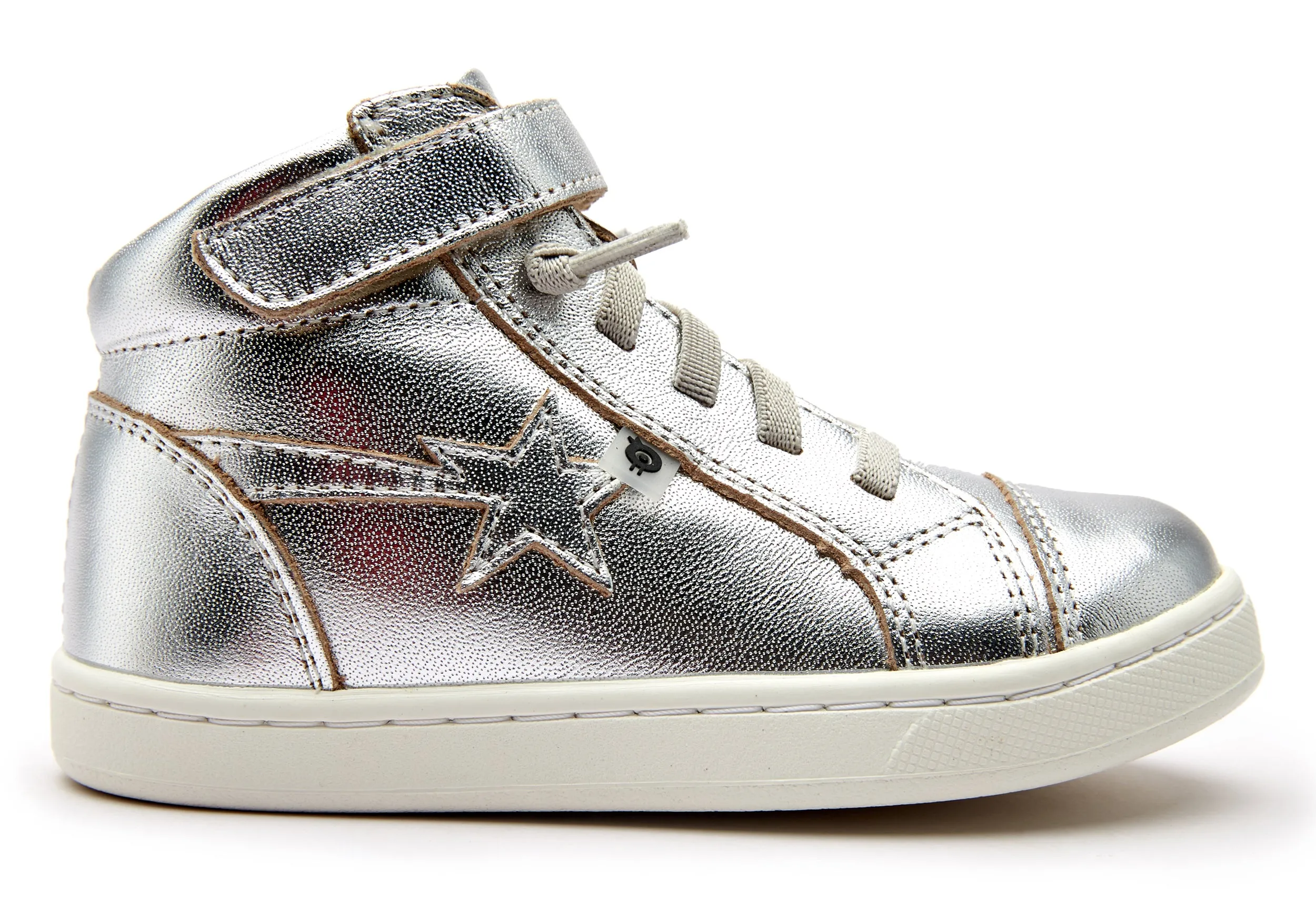 Old Soles Boy's and Girl's 6141 All In Hightop Sneakers - Silver