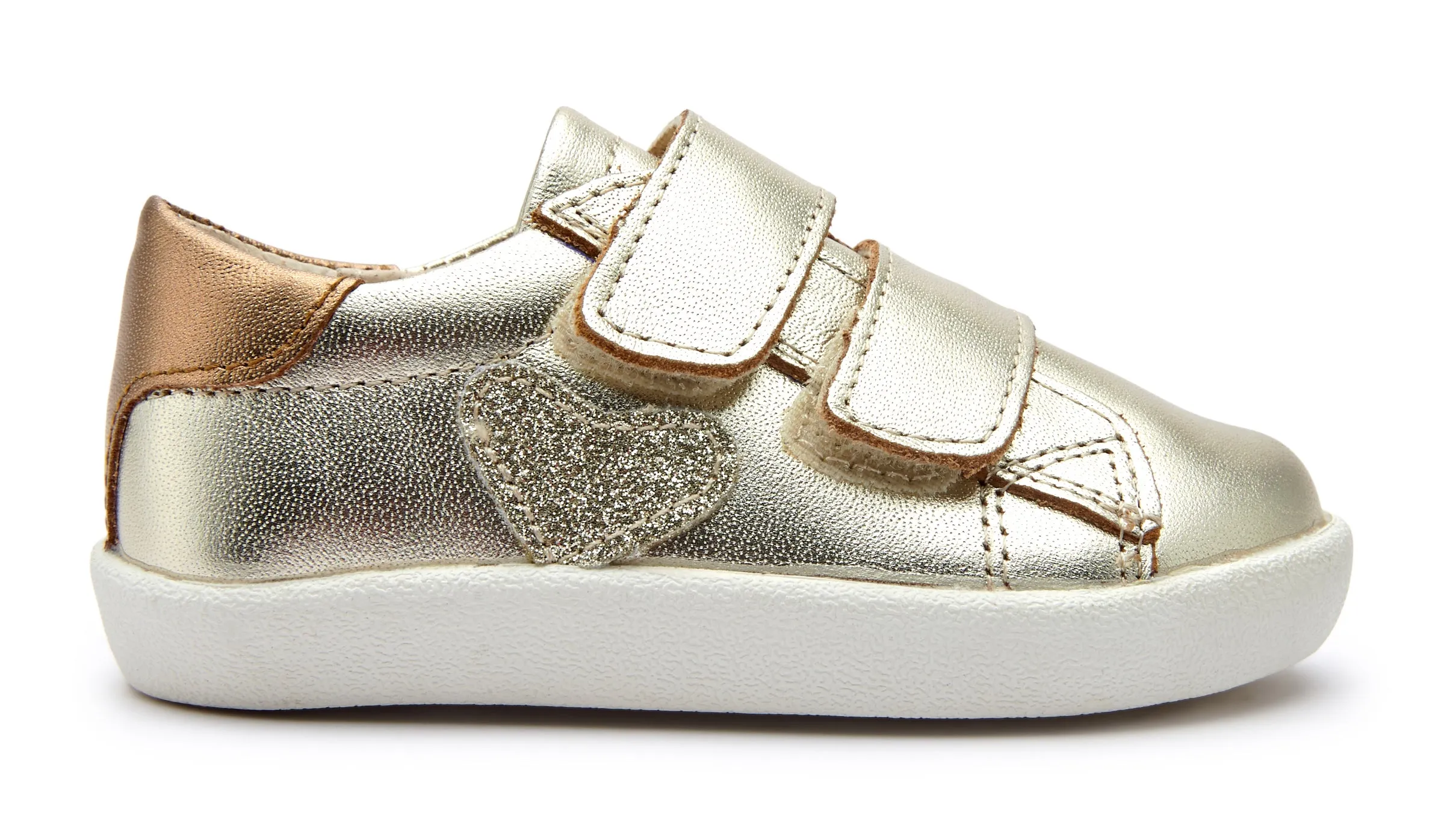 Old Soles Girl's 5076 The Drum Sneakers - Gold/Old Gold/Glam Gold