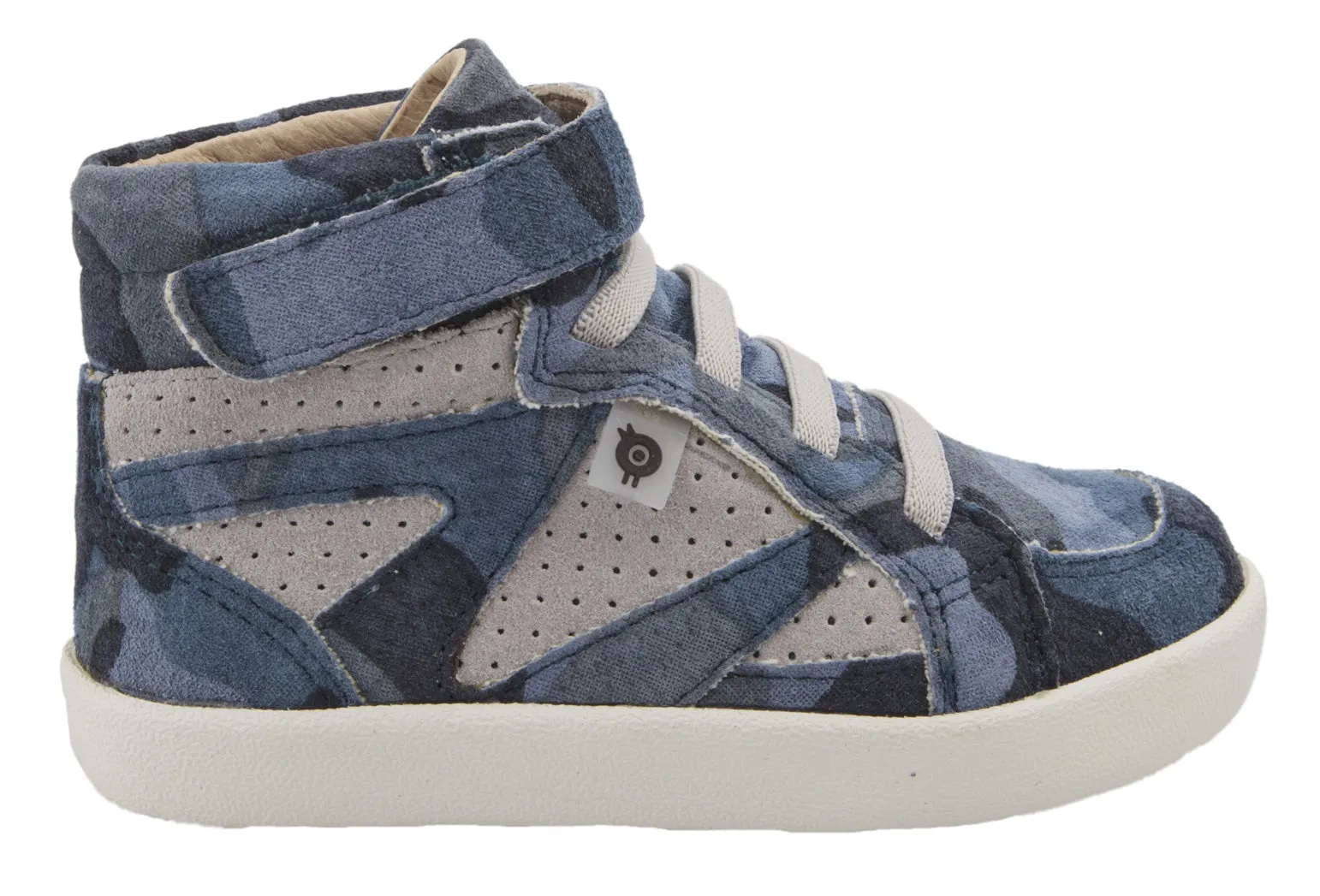 Old Soles Girl's & Boy's New Leader Sneakers - Marine Camo/Grey Suede