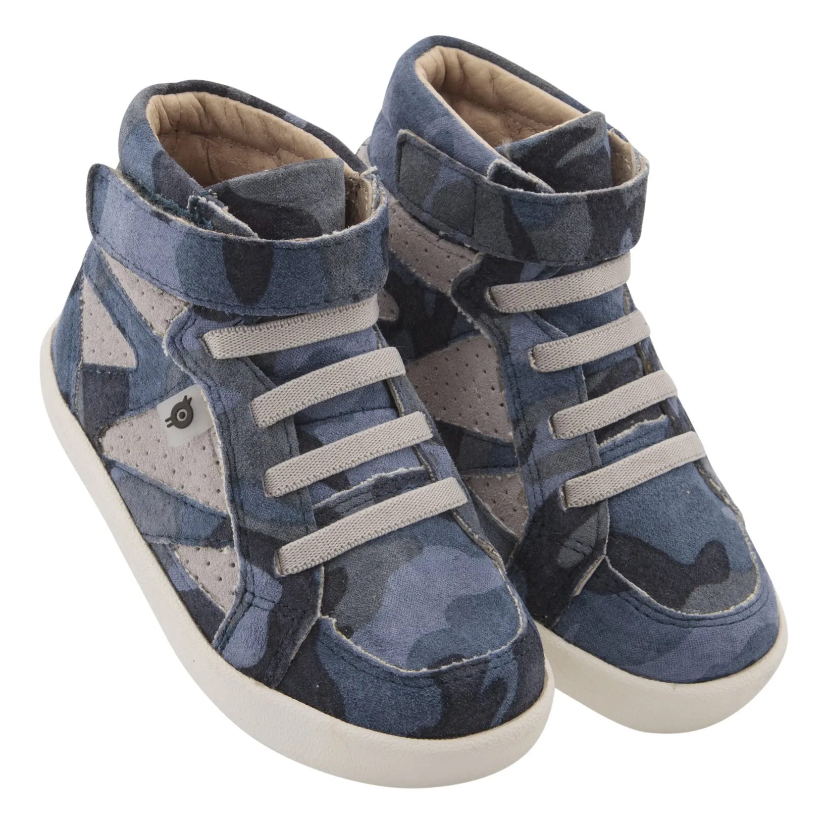Old Soles Girl's & Boy's New Leader Sneakers - Marine Camo/Grey Suede