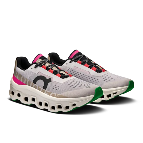 On Cloudmonster Silver Ivory Women's