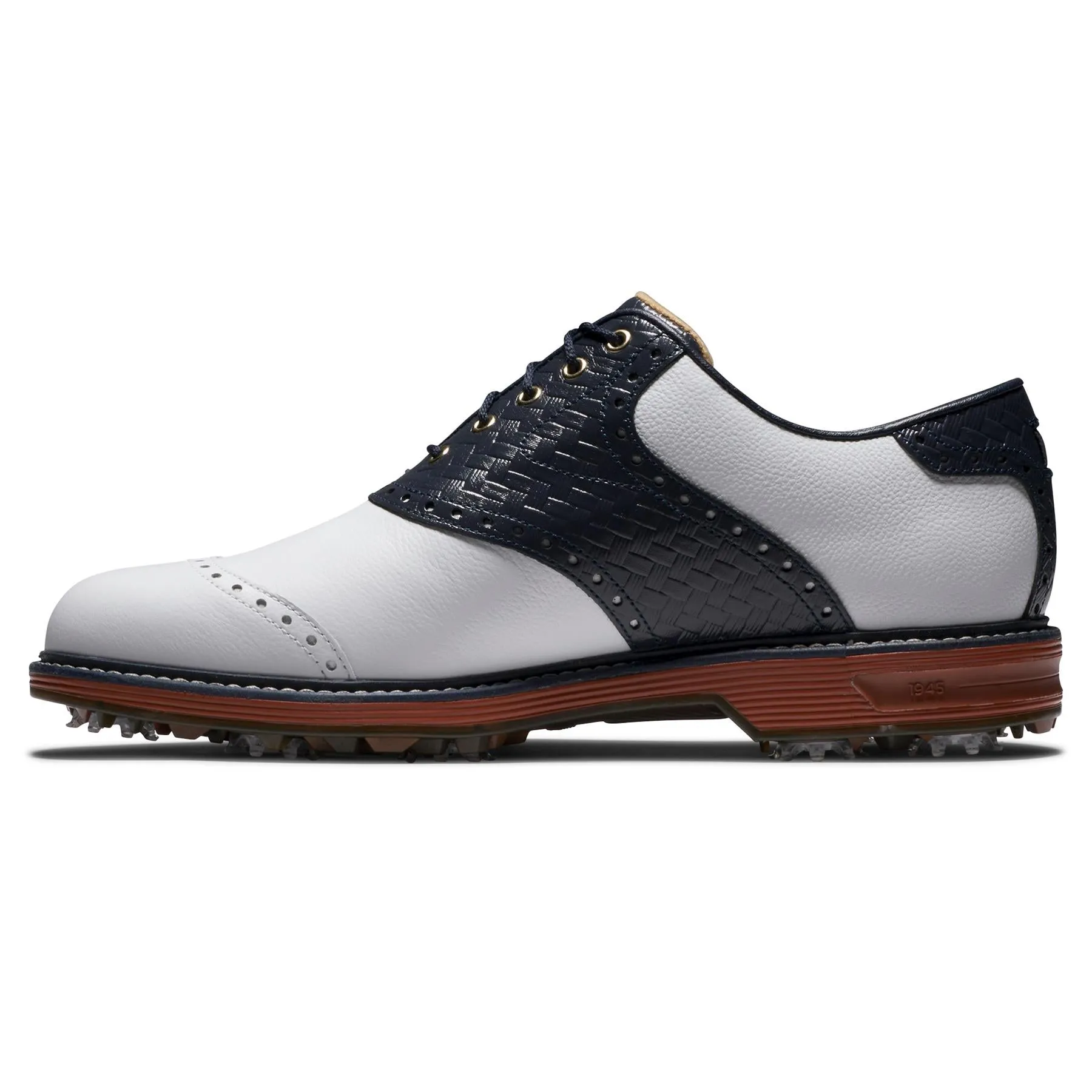 Premiere Series Wilcox Red Clay Golf Shoes White/Navy - 2025