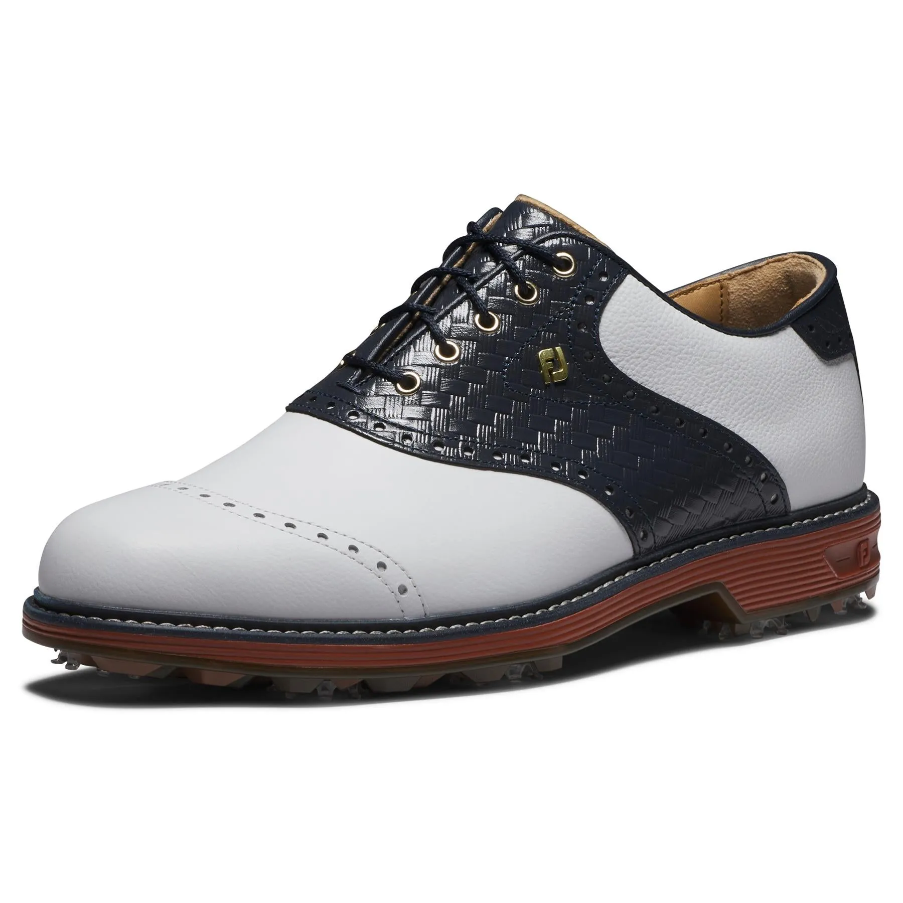 Premiere Series Wilcox Red Clay Golf Shoes White/Navy - 2025