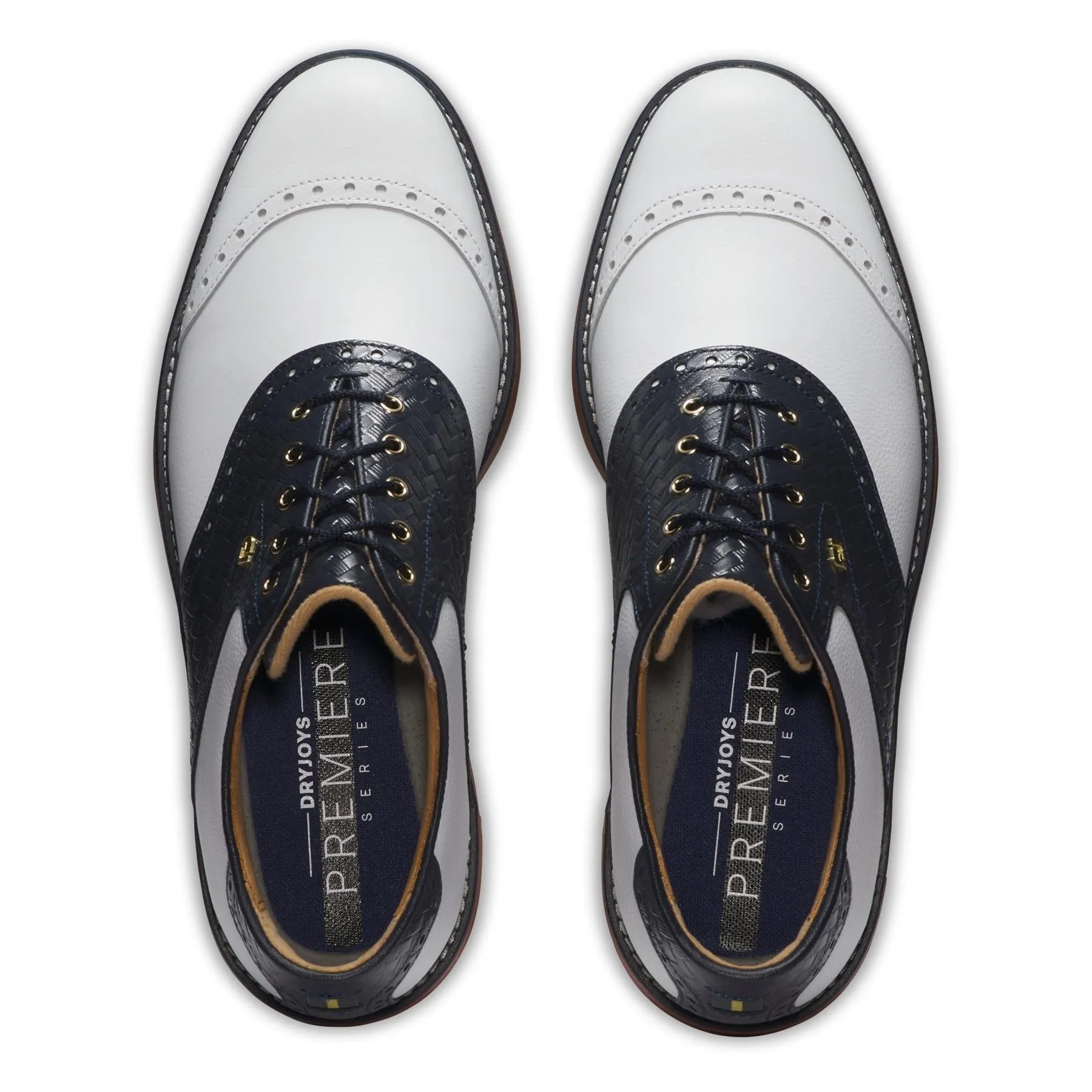 Premiere Series Wilcox Red Clay Golf Shoes White/Navy - 2025