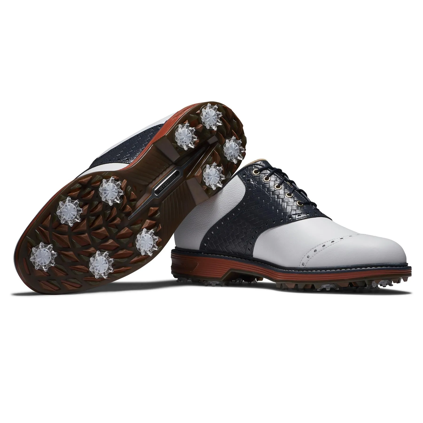 Premiere Series Wilcox Red Clay Golf Shoes White/Navy - 2025