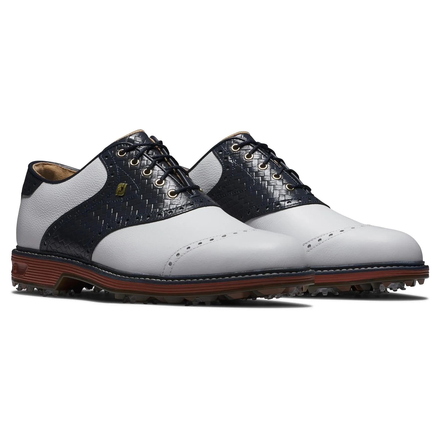 Premiere Series Wilcox Red Clay Golf Shoes White/Navy - 2025