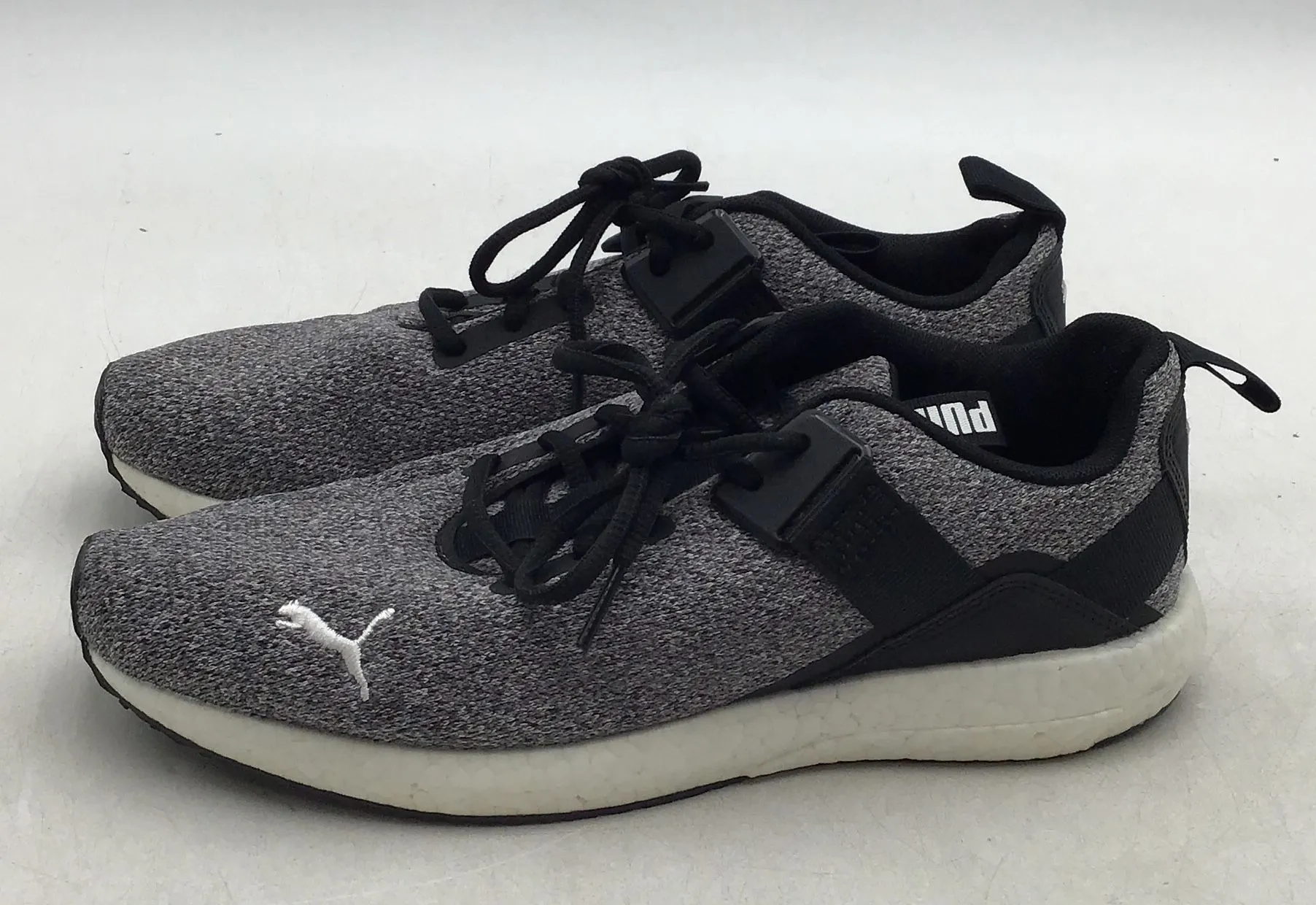 Puma Women's Mega NRGY Street 191399-04 Black Low Top Running Shoes - Size 8.5