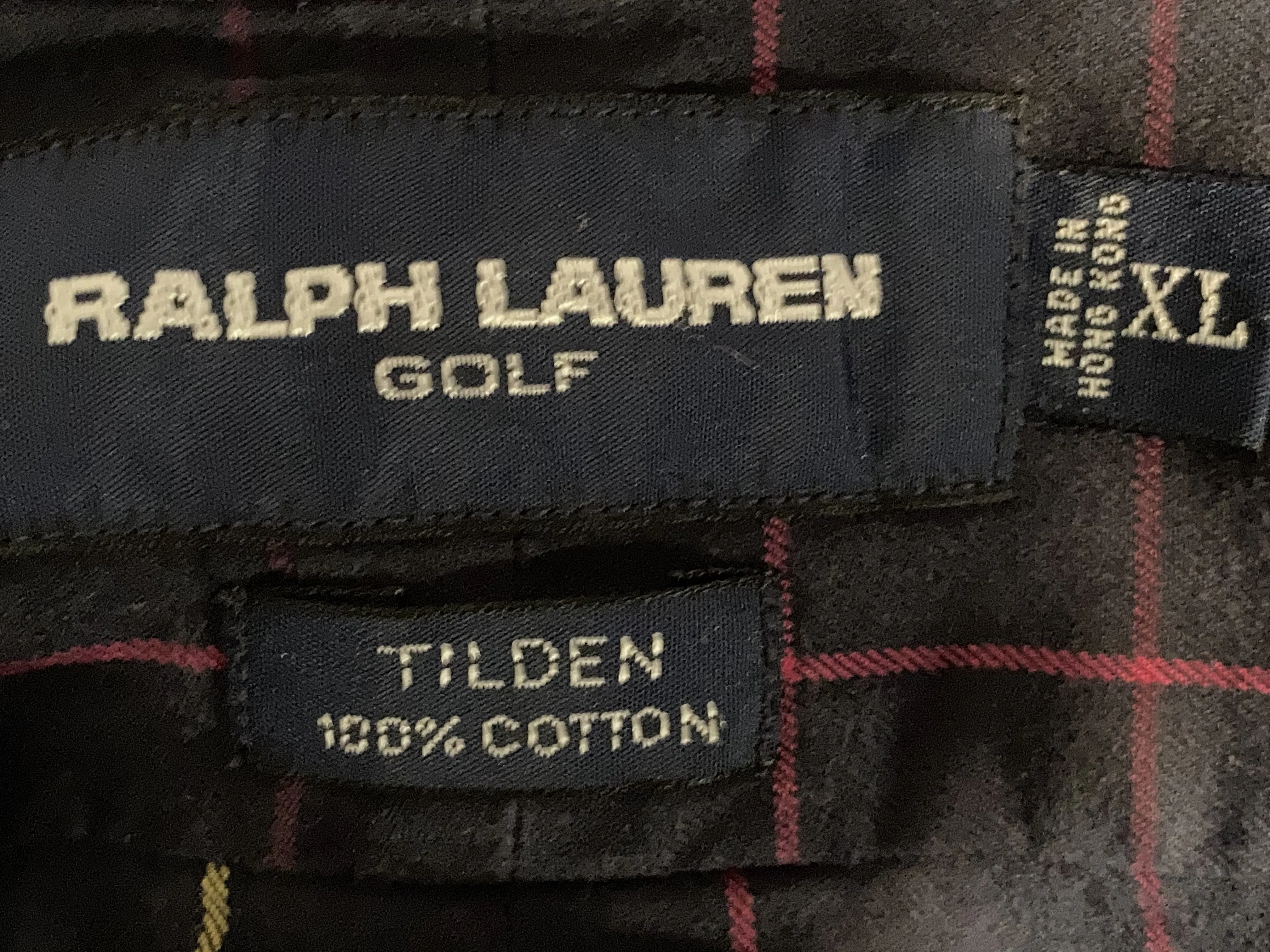 RALPH LAUREN GOLF Adult T-Shirt Tee Shirt XL Xtra Extra Large Long Sleeve Button Down Dress Shirt