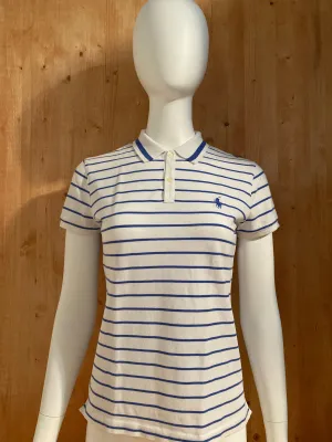 RALPH LAUREN GOLF VINTAGE VTG 90s Adult T-Shirt Tee Shirt M Medium MD Striped Stripe Polo Shirt