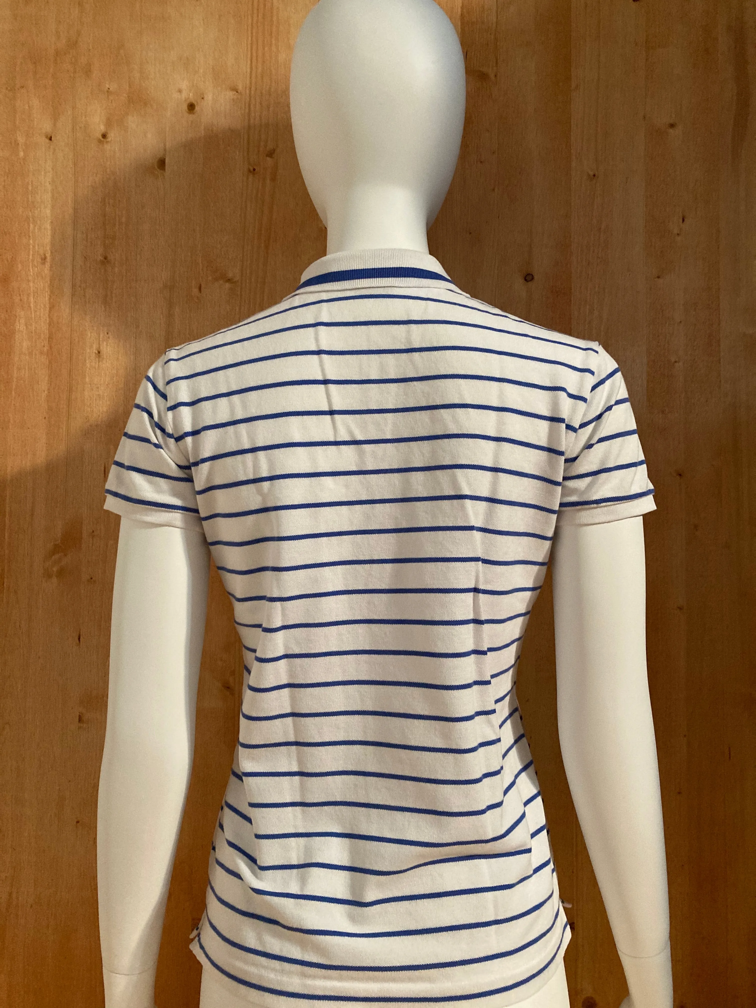 RALPH LAUREN GOLF VINTAGE VTG 90s Adult T-Shirt Tee Shirt M Medium MD Striped Stripe Polo Shirt