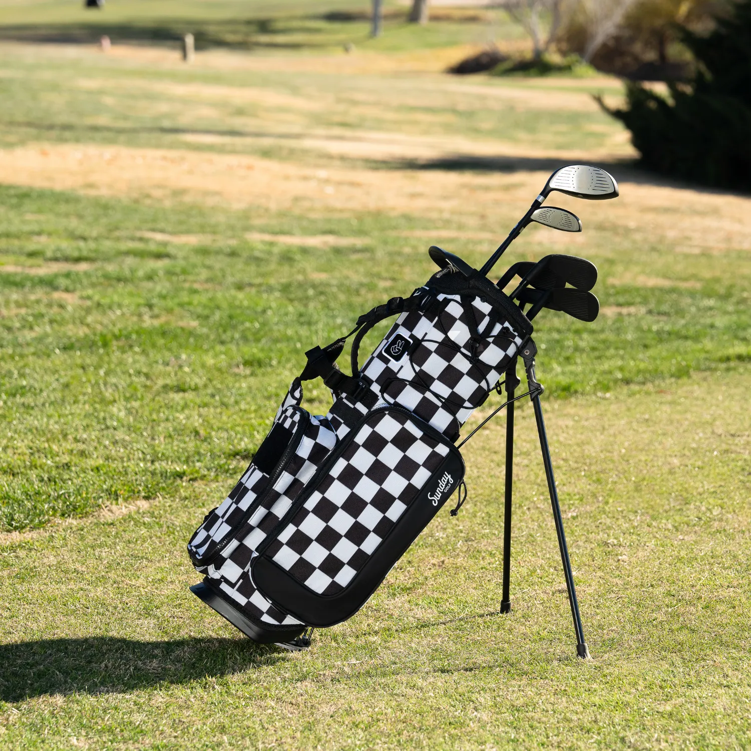 Recess Kids Golf Bag | Black/White Checker