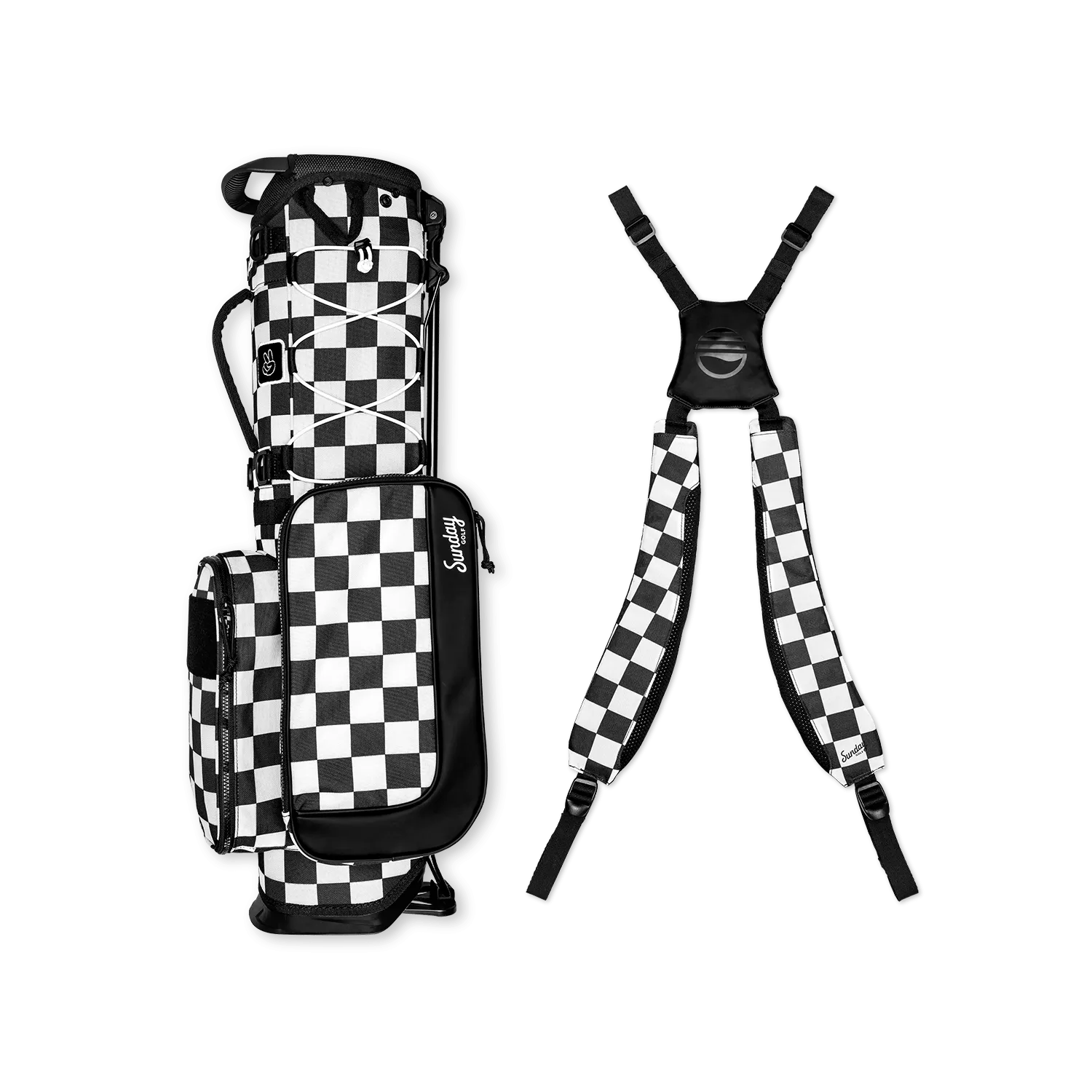 Recess Kids Golf Bag | Black/White Checker