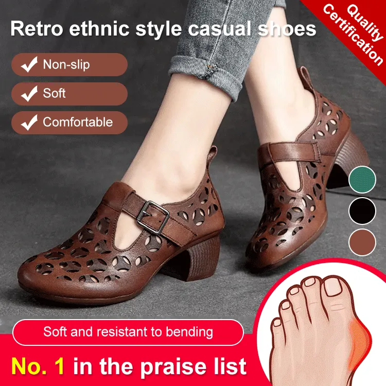 Retro ethnic style casual shoes