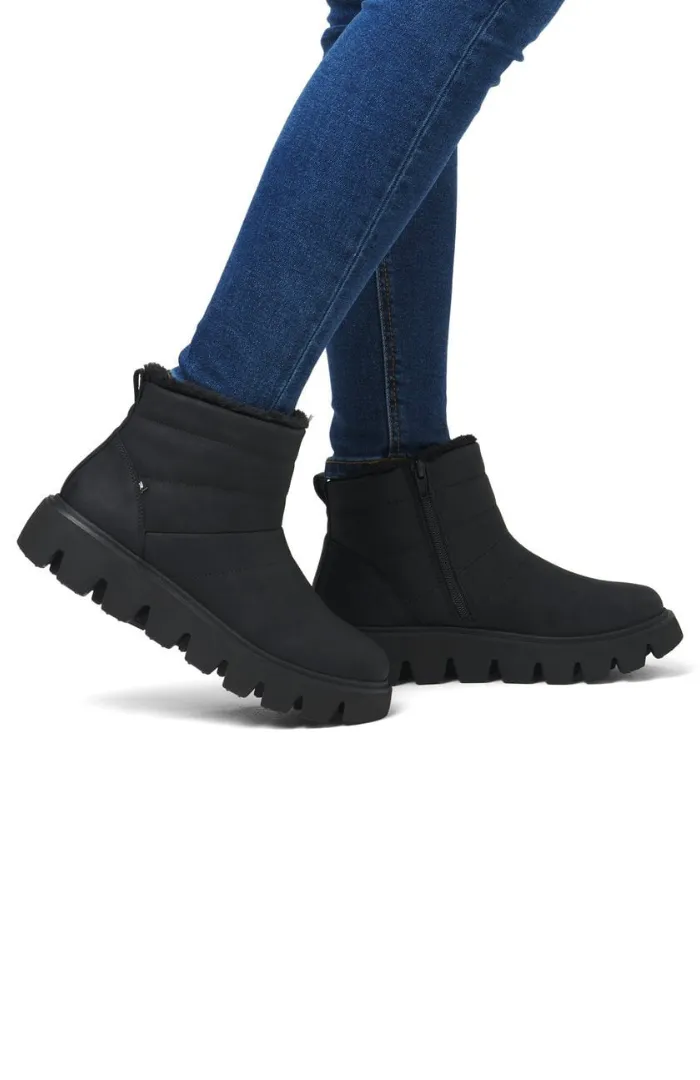 Rieker Wool Lined Boots Black