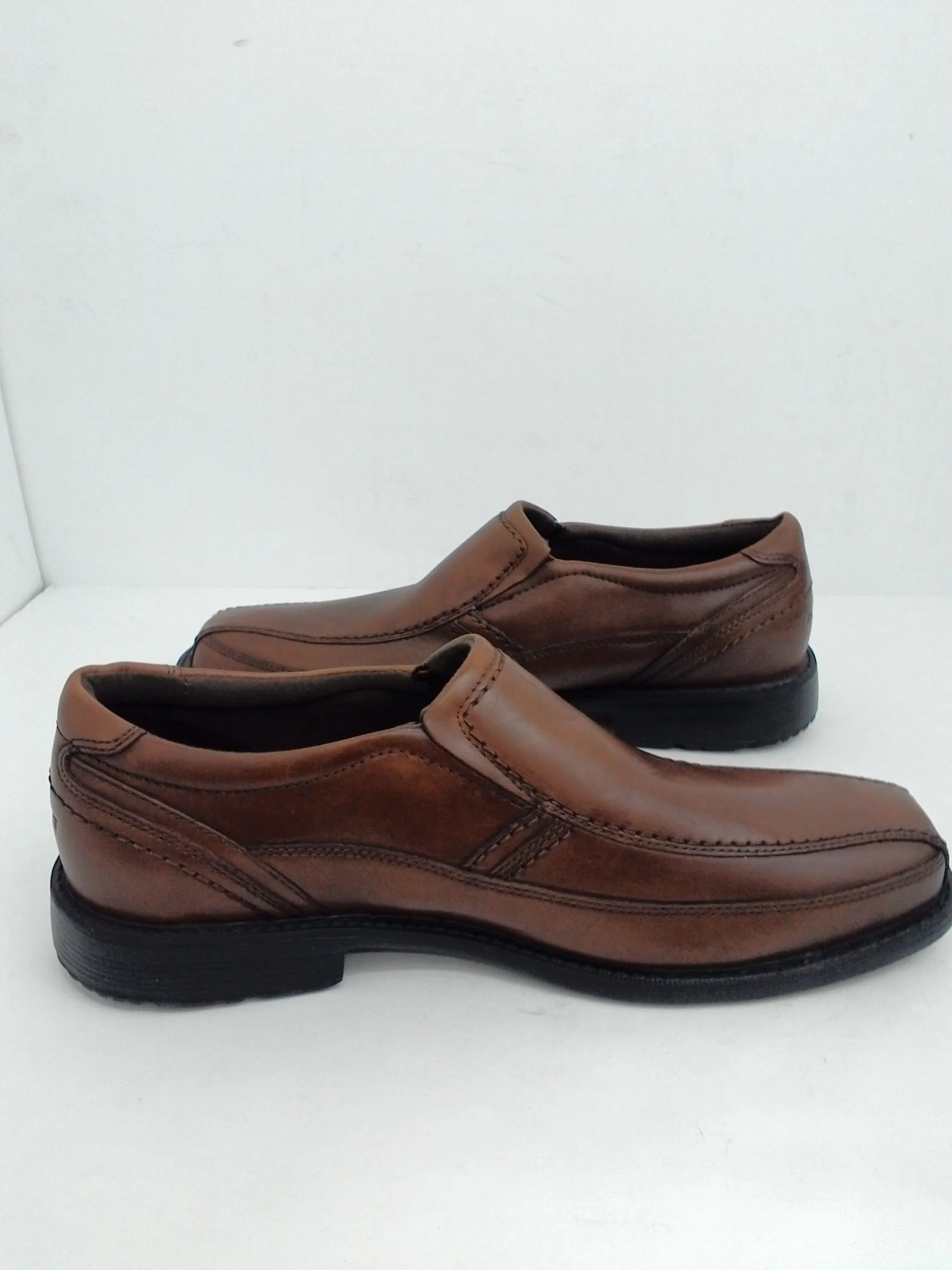 Rockport Men's Style Leader 2 Bike Toe Slip on , Brown Size 8.5 M