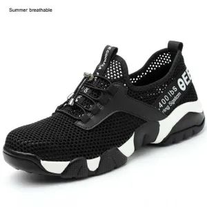 S1 steel toe safety shoes reflective lightweight breathable