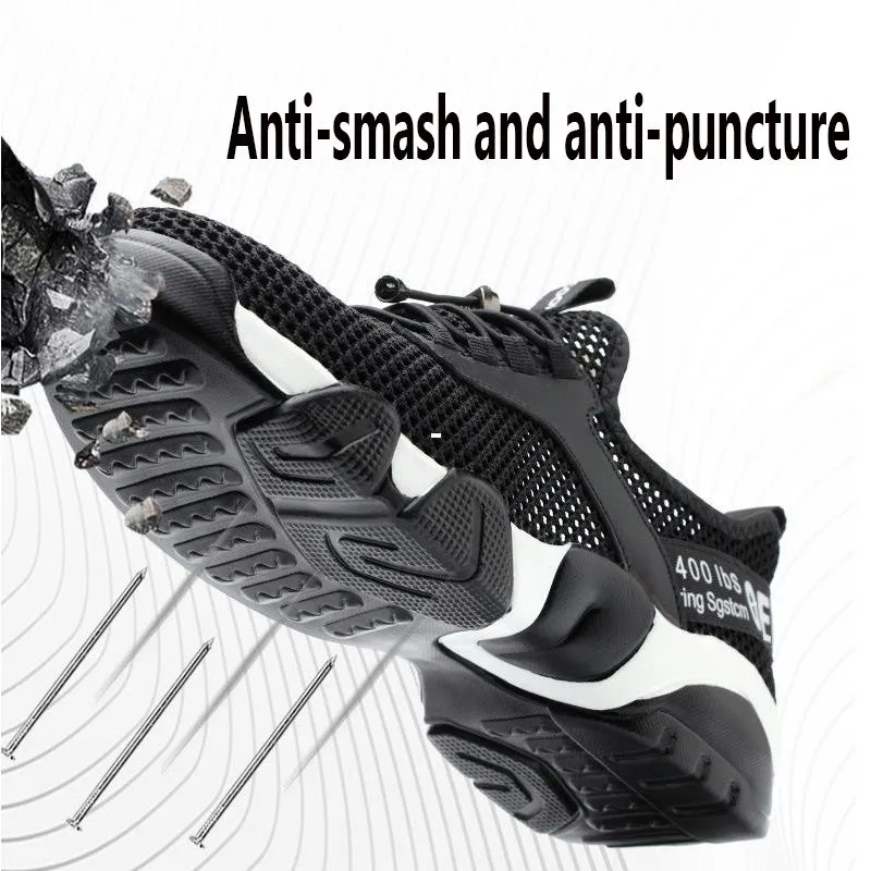 S1 steel toe safety shoes reflective lightweight breathable