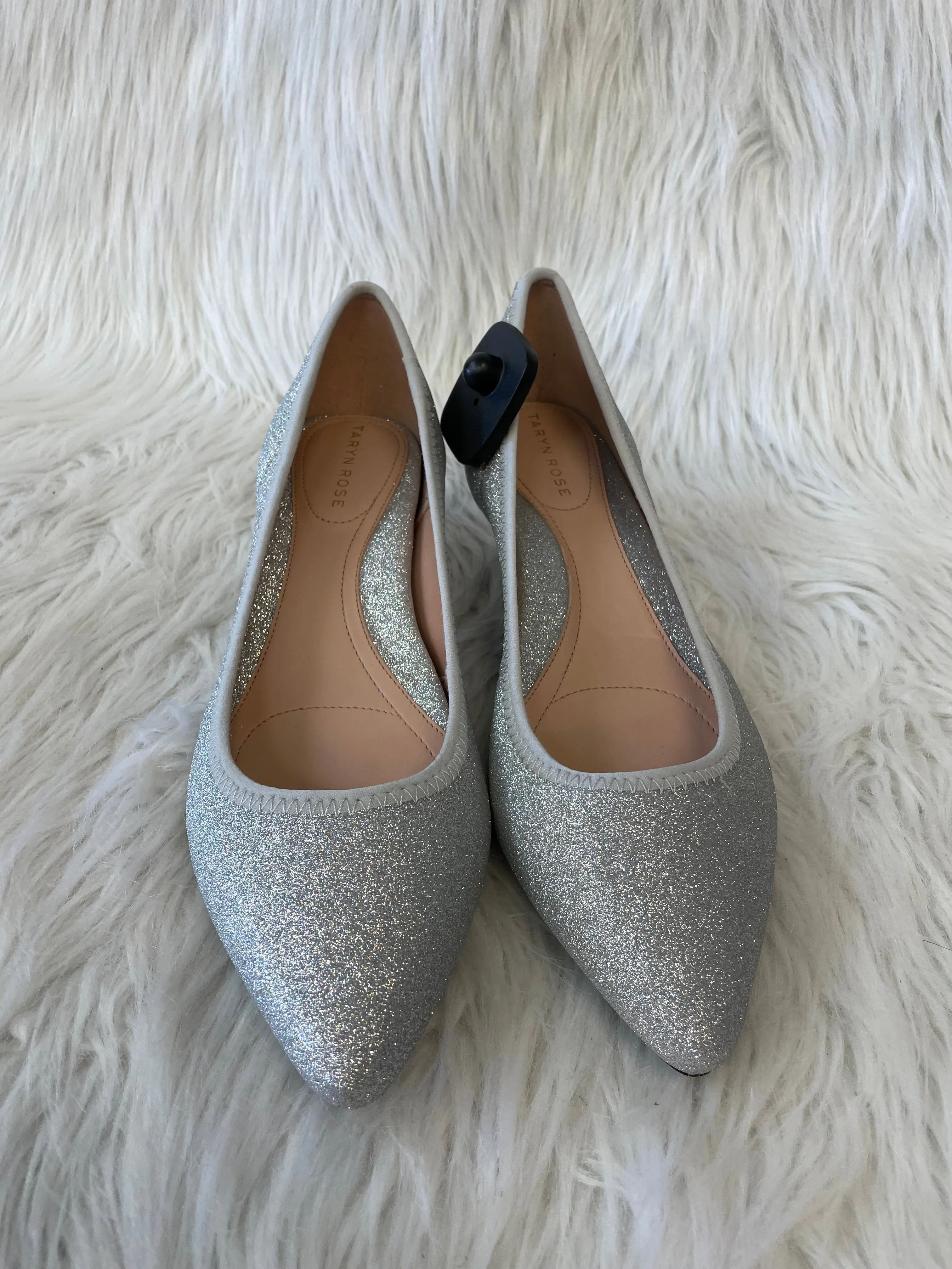 Shoes Heels Kitten By Taryn Rose Shoes In Silver, Size: 8