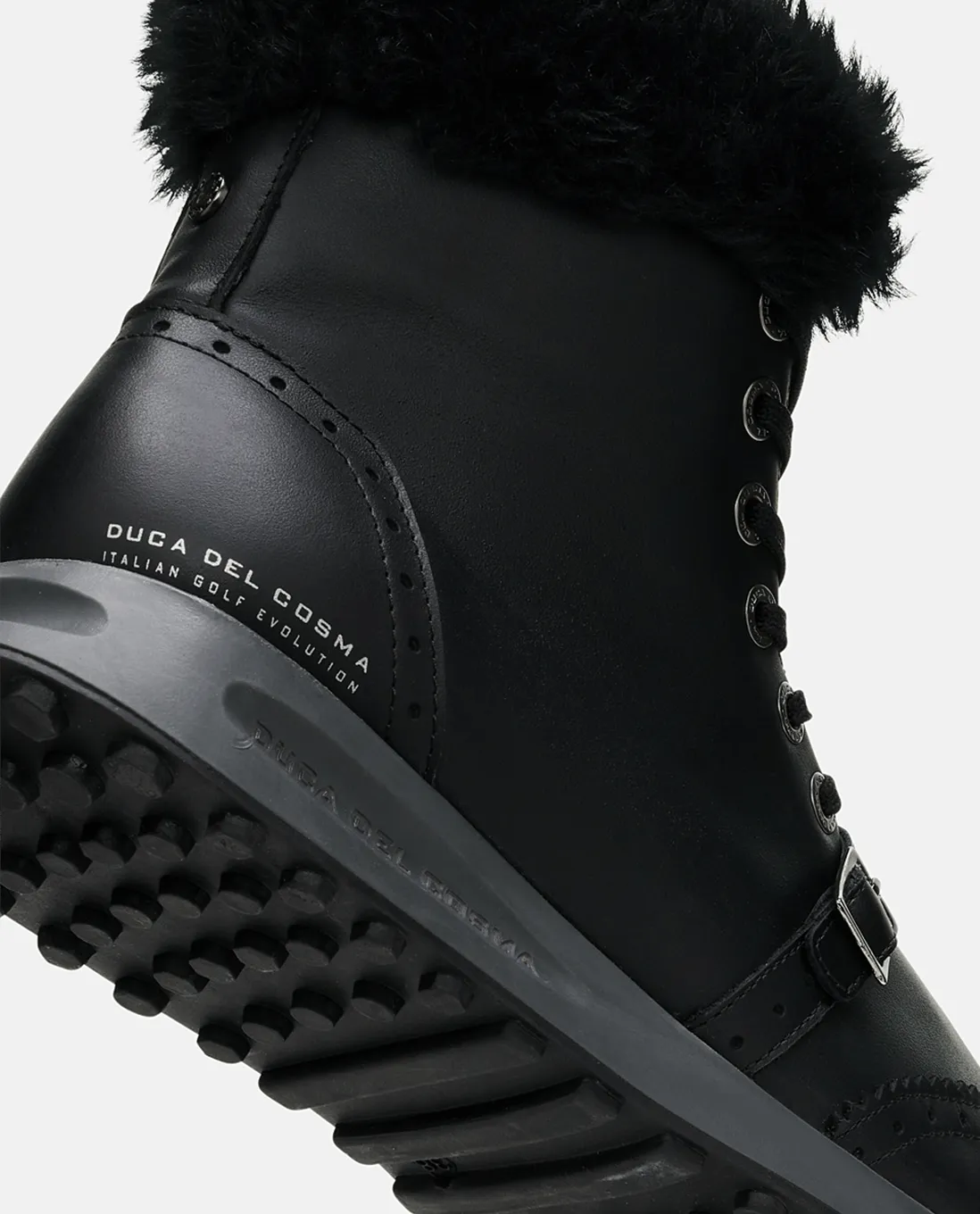 SIZE UK 7 - DUCA DEL COSMA Sabrina Waterproof Golf Boot Black