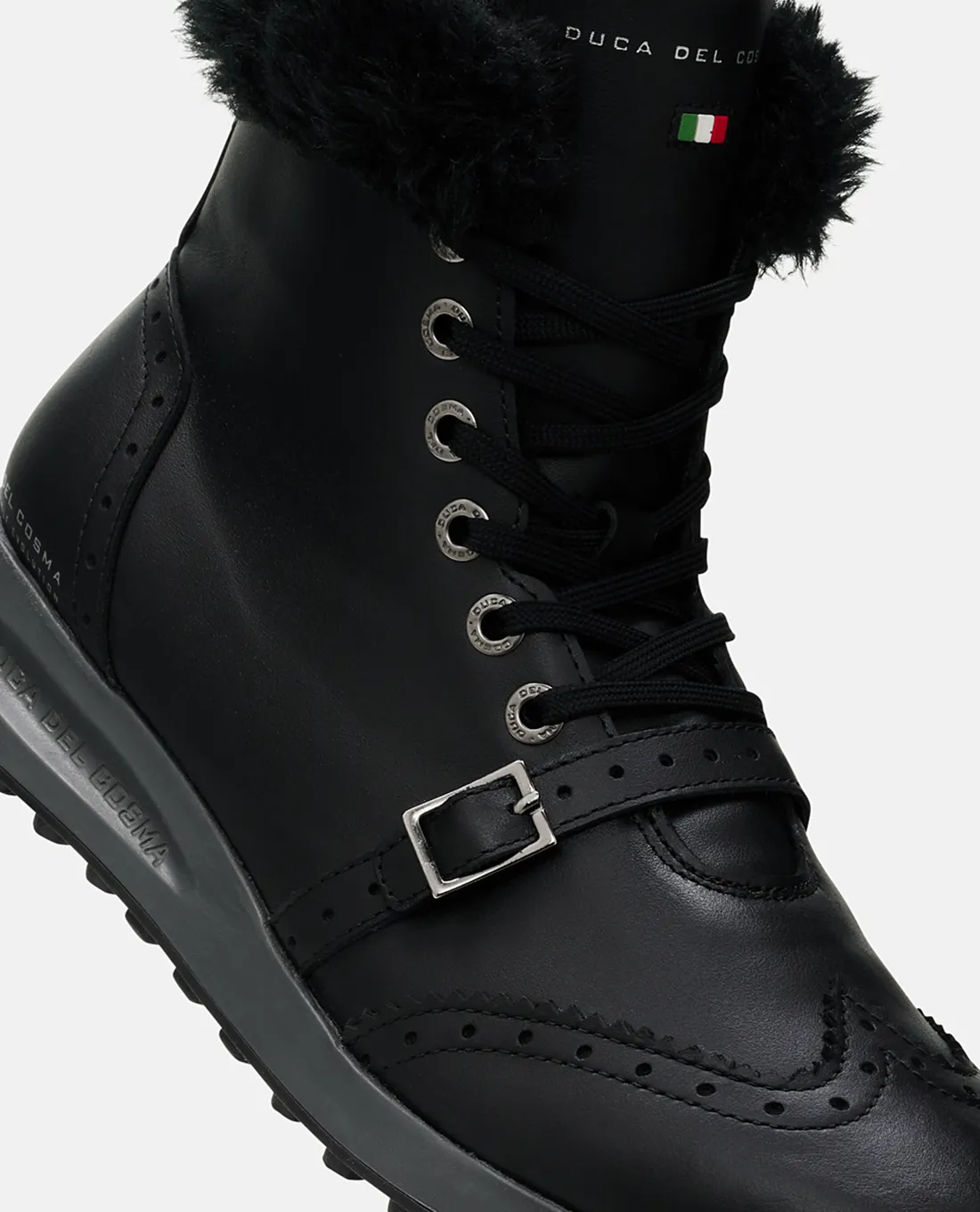 SIZE UK 7 - DUCA DEL COSMA Sabrina Waterproof Golf Boot Black