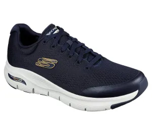 Skechers Arch Fit Walking Sports Shoes In Navy Upto Size UK 6 to UK 13