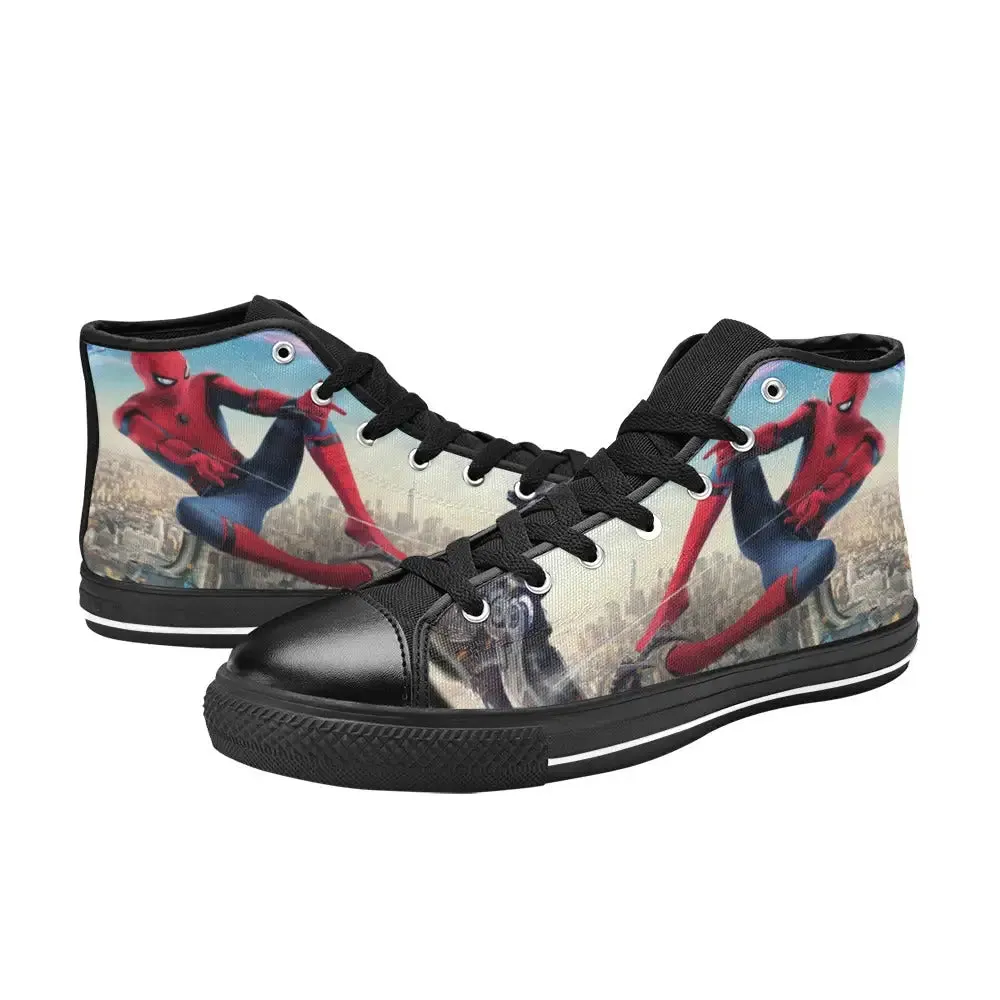 Spiderman Superhero Shoes High Top Sneakers for Kids and Adults