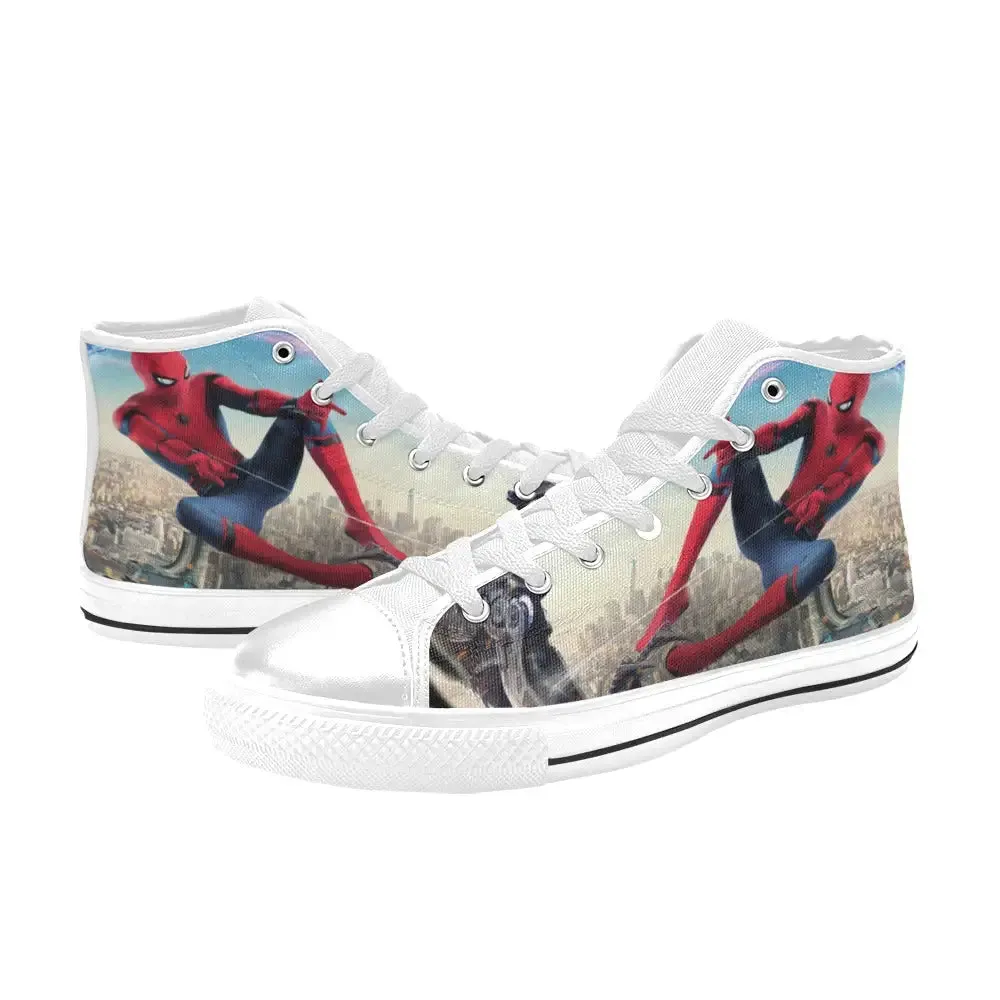 Spiderman Superhero Shoes High Top Sneakers for Kids and Adults