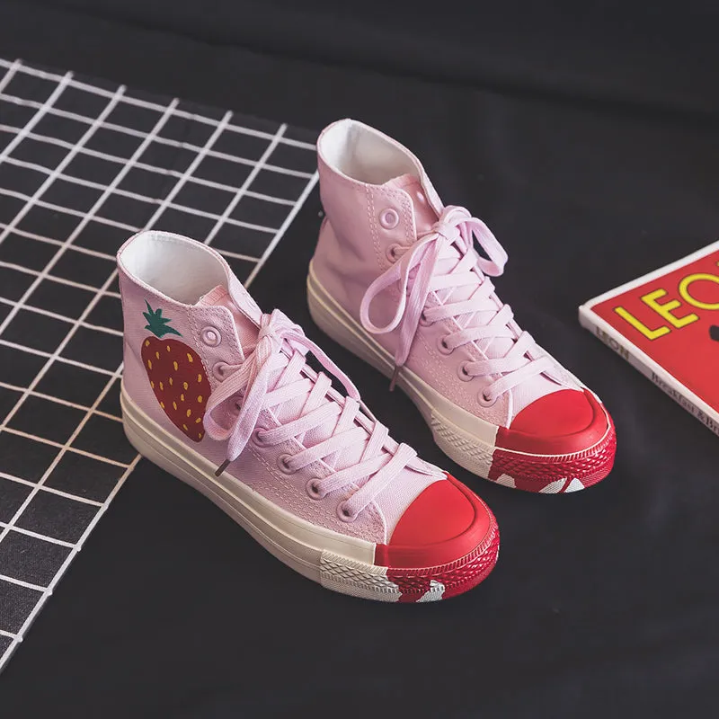 Strawberry Canvas Shoes AD11025
