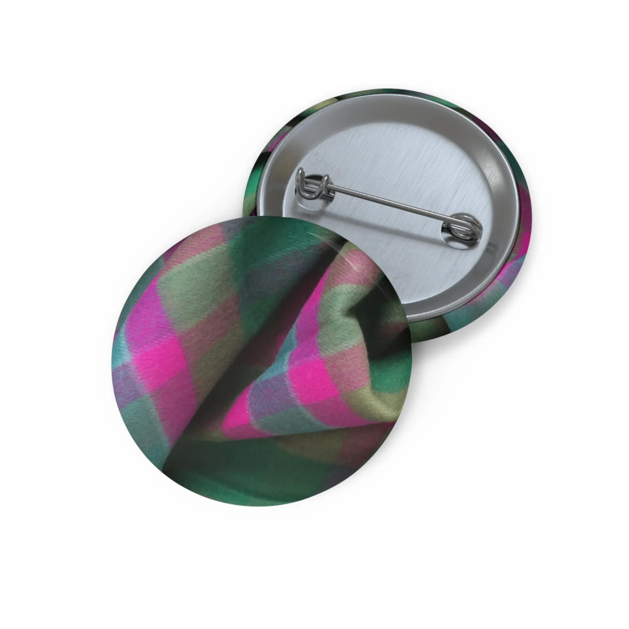 Tartan Pin Button