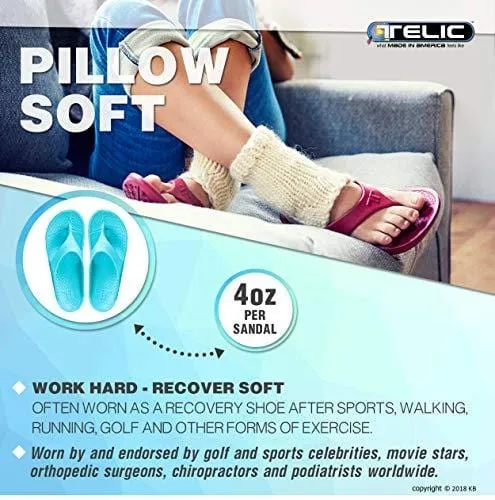Telic Unisex Arch Support Flip Flops & Bob Sports Towel Shoe | $55 Value Midnight Black