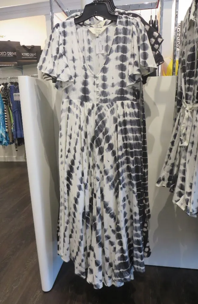 Tie Dye Long Button Dress