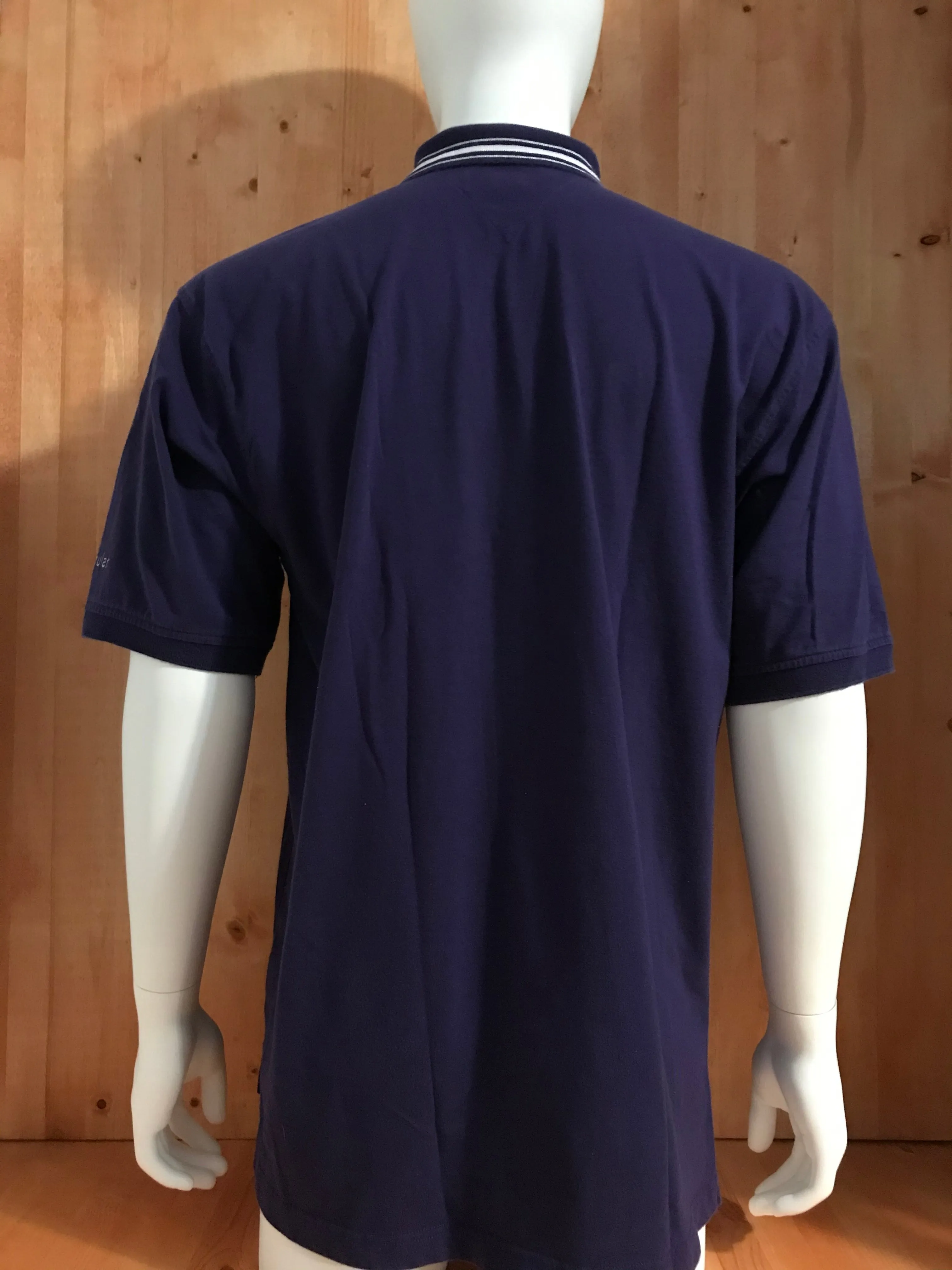 TOMMY HILFIGER Cingular Presidents Cup Golf T-Shirt Tee Shirt L Large Lrg Purple Polo Shirt