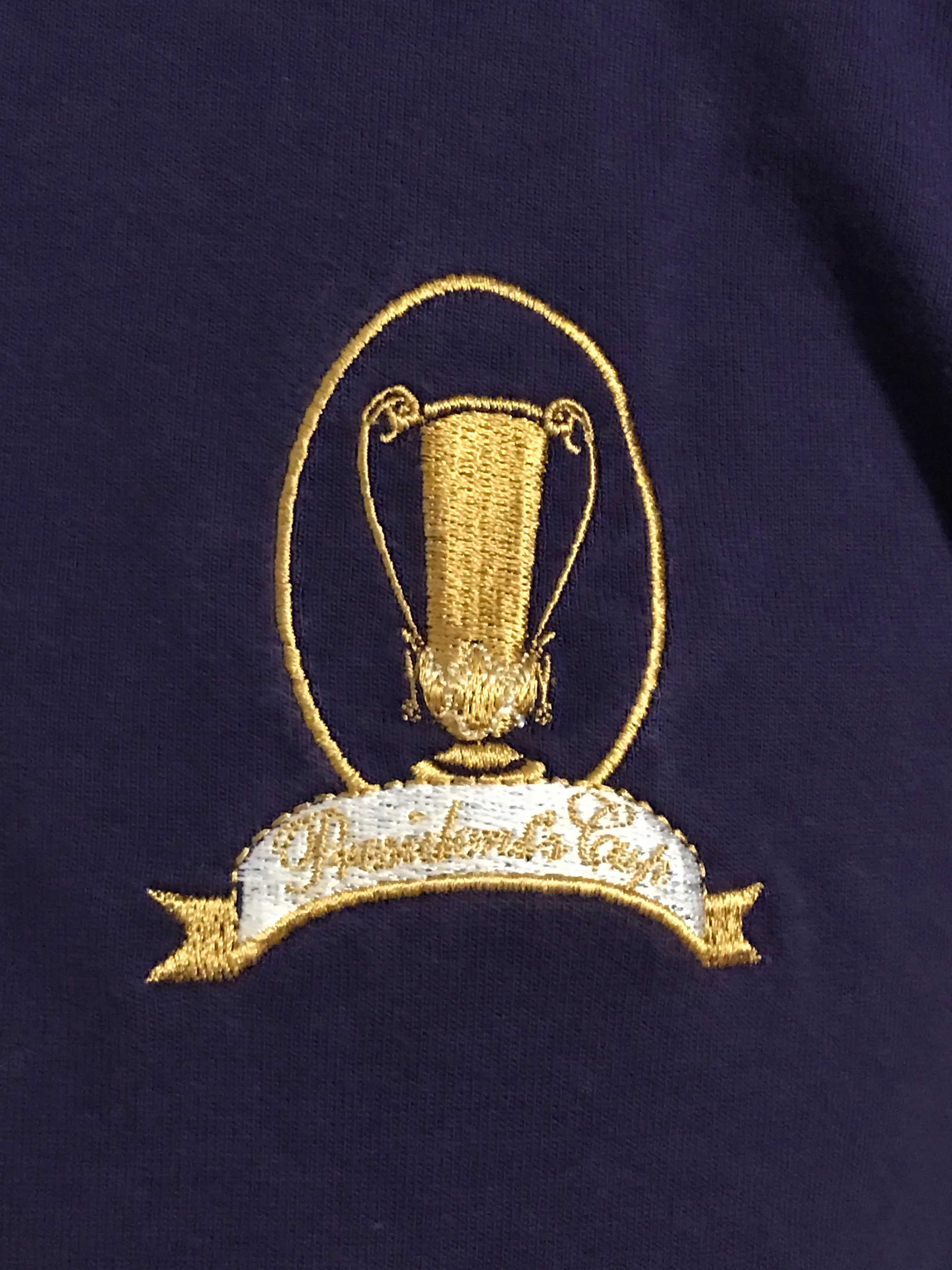 TOMMY HILFIGER Cingular Presidents Cup Golf T-Shirt Tee Shirt L Large Lrg Purple Polo Shirt